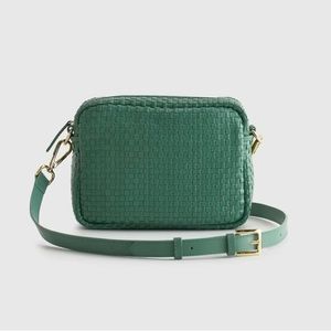 Quince Italian Leather Handwoven Crossbody